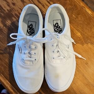 Vans Classic White Lace-Up Sneakers